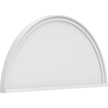 Ekena Millwork Half Round Smooth Architectural Grade PVC Pediment, 40"W x 20"H x 2"P PEDPS040X200HRO00